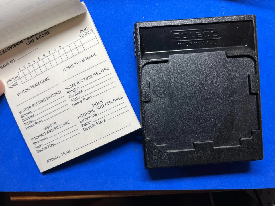 1983 Colecovision Baseball Cartridge & Score Pad 91994 Tested - Image 2 of 2