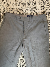 Lands' End classic men's wool pants/slacks   slim fit light gray 31 x 30