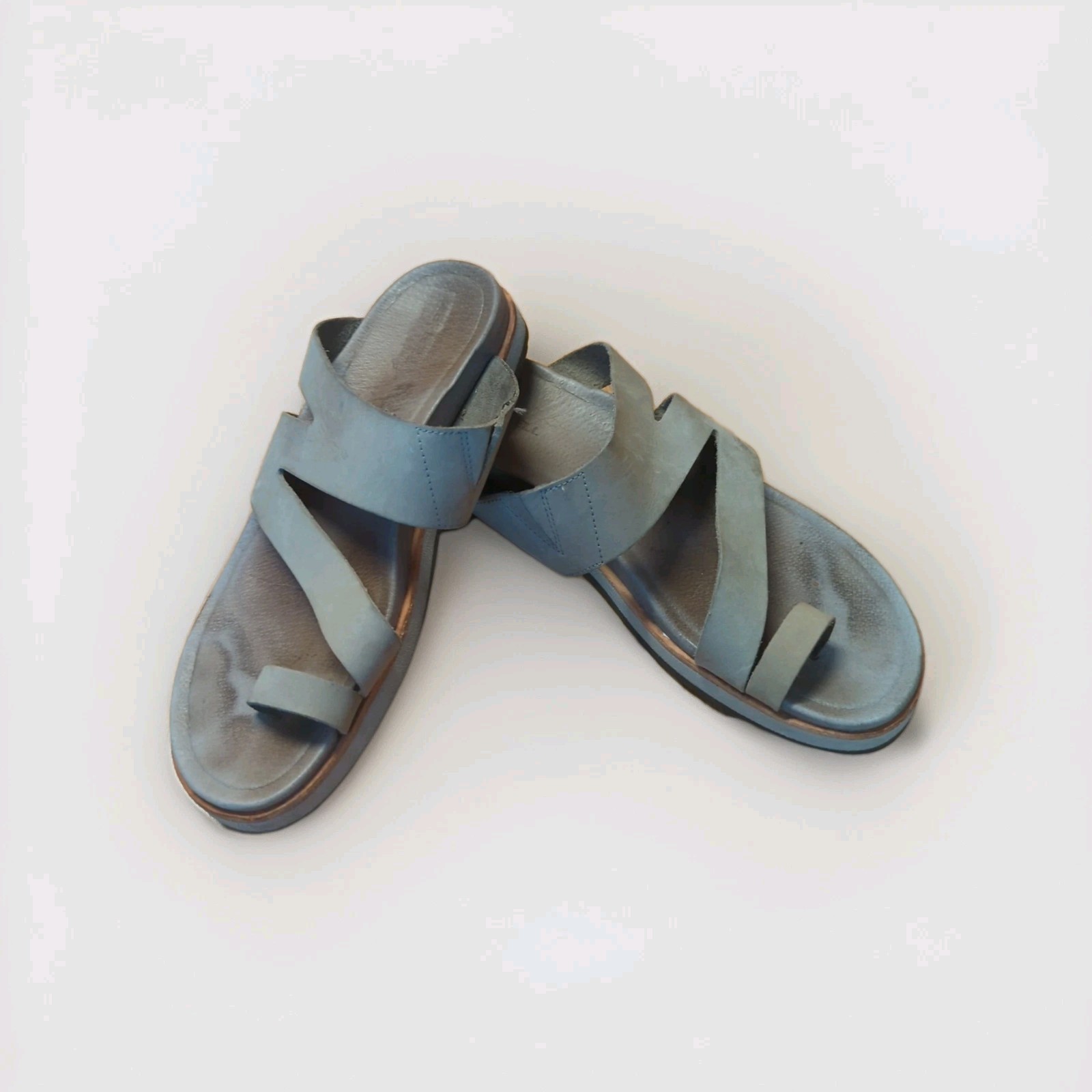 Merrell Juno Wrap Moon sandali donna 10 beige pelle slip on comodi