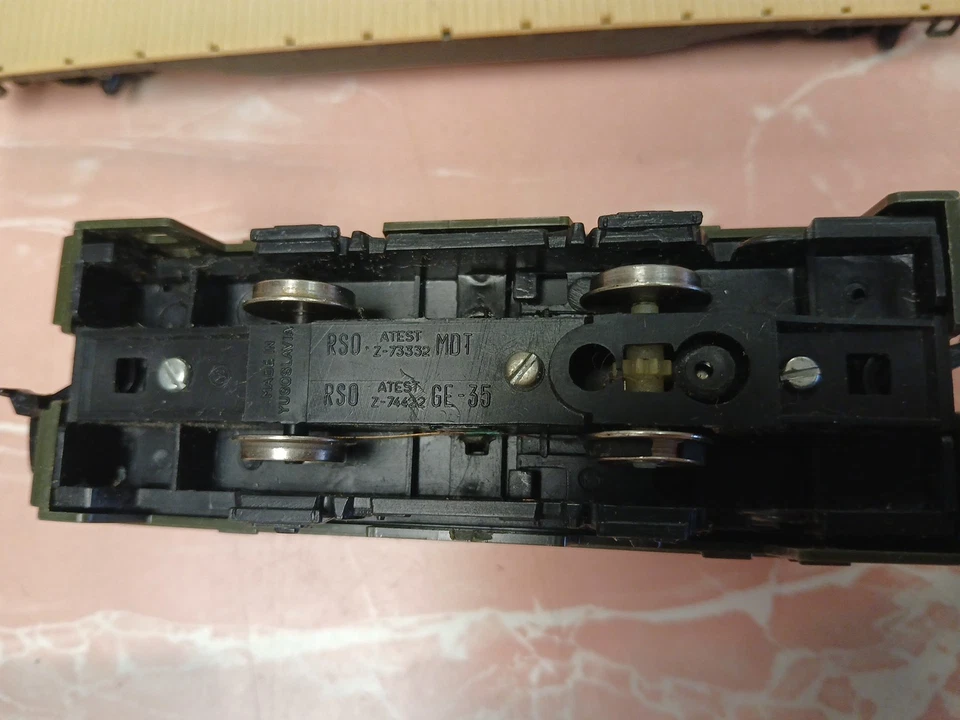 TYCO HASBRO GI JOE 1983 BATTLE SET 5 PIECES TRAIN HO Track Bridge Lot Untested  - Image 3 of 4