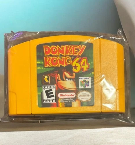 vintage Nintendo 64 game cartridge for "Donkey Kong 64