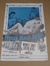 Wendell Corey - Hell's Half Acre - 1954 US Film Press Book + Ad Section Insert