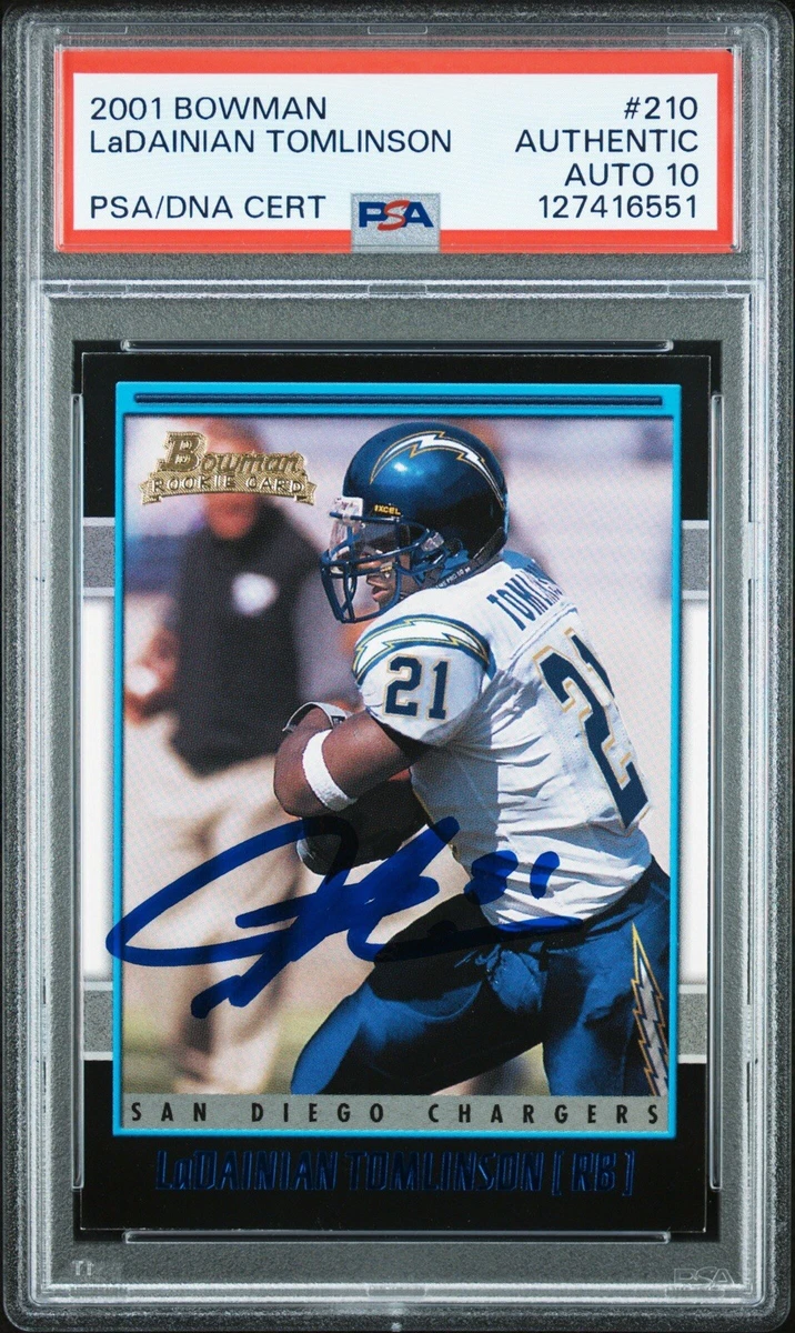 その他 Bowman Relics Auto LaDainian Tomlinson LaDainian Tomlinson Football Autographed Sports Trading Cards for