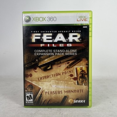 F.E.A.R. Files Expansion Pack Series (Microsoft Xbox 360, 2007) Complete CIB 