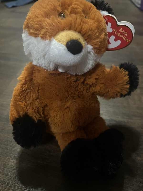 Ty Attic Treasures Fred Fox Plush Beanbag Stuffed Animal Vintage 1993