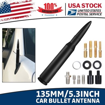 For 09-23 Ford F150 high quality 5.3inch Aluminum 50 Cal Bullet Antenna Black