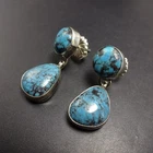 Classic Elegant CODY HUNTER Navajo TURQUOISE Sterling Silver EARRINGS Pierced