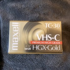 BRAND NEW--Maxell HGX-Gold TC-30 VHS-C Premium High Grade Tape
