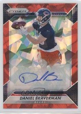 2016 Panini Prizm Rookie Red Crystals 61/75 Daniel Braverman #RA-DBV Auto fm0