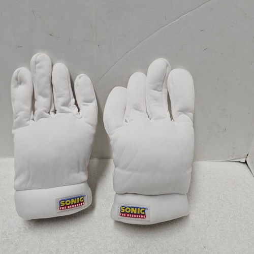 Sonic the Hedgehog White Plush Gloves