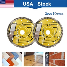 Superthin Turbo Diamond Saw Blade 6''/150mm Tile Cutting Disc for Marble Ceramic