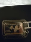 SEALED!  Bad To The Bone Fish!!  100 Minted! 1 Oz .999 Silver Art Bar