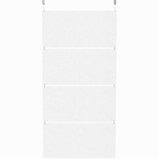 VIVO Modular 45" x 95" Hanging Acoustic Panels x4 , Sound Absorber, White