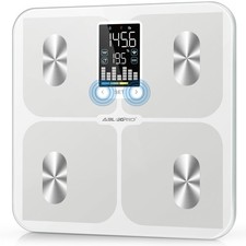Smart Bathroom Scale for Body Weight, Digital Body Fat Scale with LED Column ...