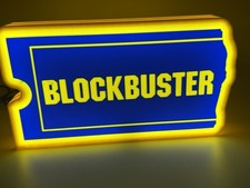 Light Up Blockbuster Video Decoration 3d Printed Sign Extra Large XL 9” Wide