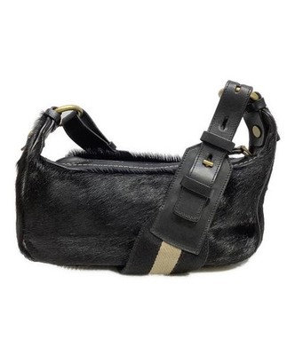 BALLY                    Fur waist bag black