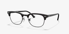 NEW RAY-BAN RB 5154 2000 BLACK SILVER AUTHENTIC DESIGNER EYEGLASSES 51-21