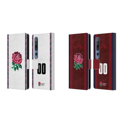 PERSONALIZED ENGLAND RUGBY UNION 2024/25 KIT LEATHER BOOK CASE FOR XIAOMI PHONES