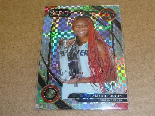 2025 Panini Select WNBA ALIYAH BOSTON CHECKERBOARD PRIZM FEVER COURTSIDE #250