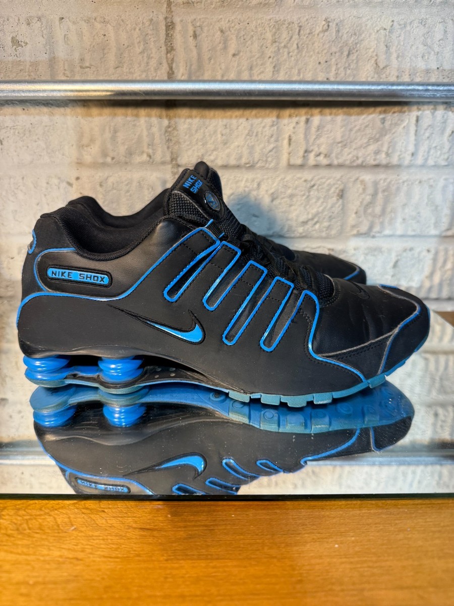 Nike Shox NZ Black Blue 378341-044 s 11.5 | eBay