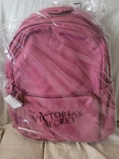 Victoria's Secret PINK Ivy Classic Canvas Backpack Red Violet NWT