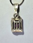 Vintage Italian Sterling Silver 925 Emerald-Cut Brazilian Amethyst Necklace 18" — photo 4