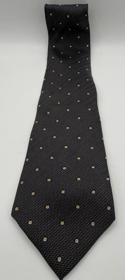 Corbata geométrica gris Tommy Hilfiger 100 % seda para hombre hecha en EE. UU. e Italia 😎🧐 Foto 2 de 4