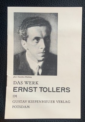 WERBUNG   KIEPENHEUER  VERLAG   DAS  WERK  ERNST  TOLLERS   ORIGINAL   1927