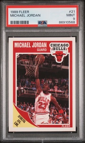 Michael Jordan 1989 Fleer #21 PSA 9 MINT