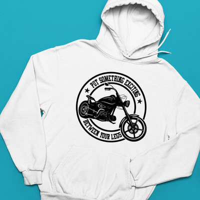 Put Something Exciting Between Legs Hoodie Motorradfahrer Sportbekleidung Geschenk