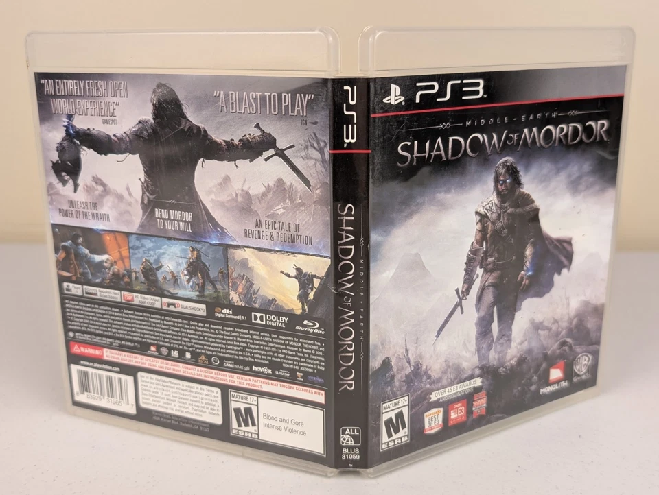 Middle-Earth: Shadow of Mordor (PlayStation 3 PS3)➡️CIB  - Tested - Near Mint 📀 - Image 4 of 4