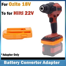 1x Adapter For Ozito/Einhell 18V Lithium-Ion Battery To Fits For Hilti 22V Tools