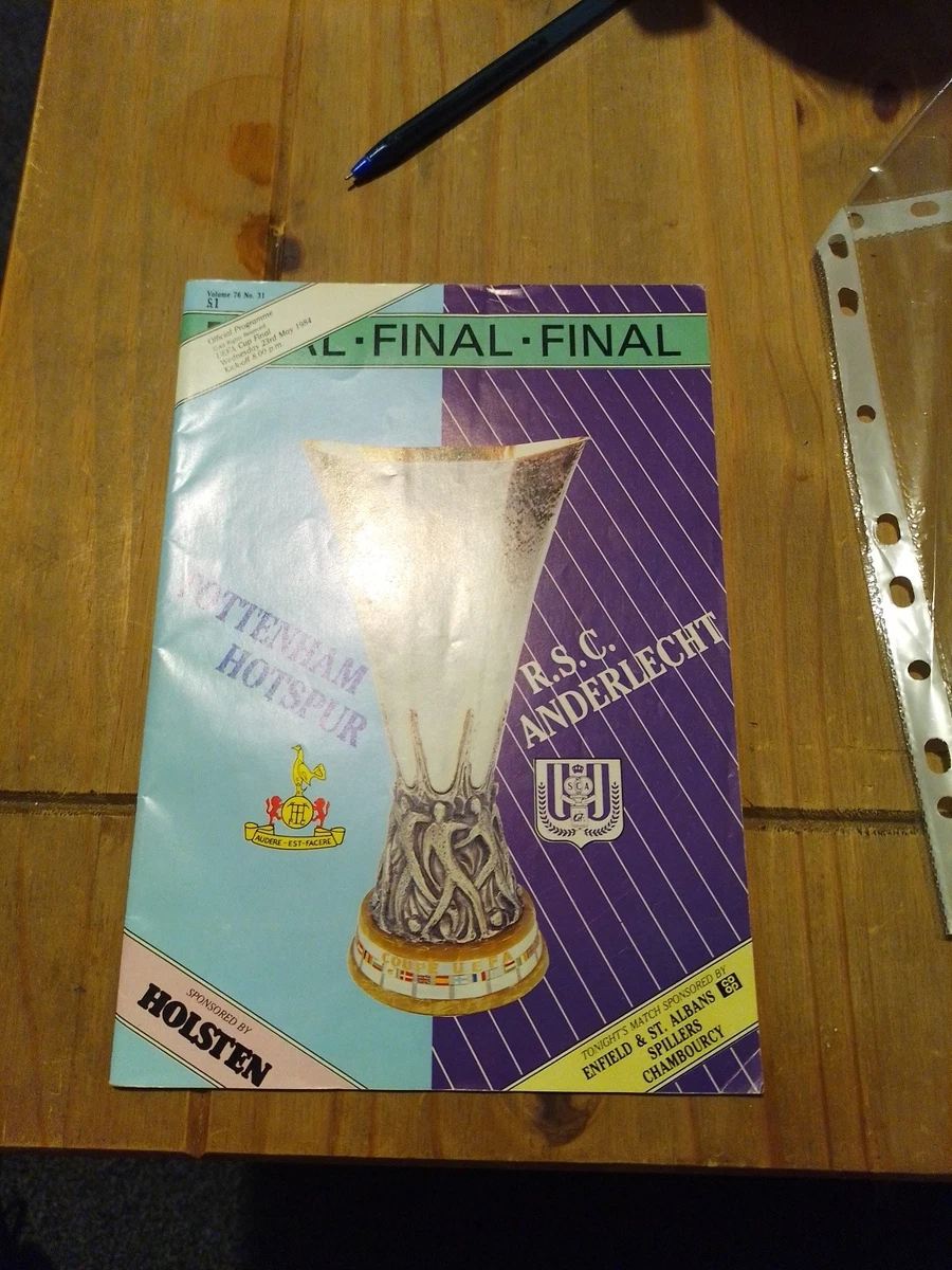 Ticket De Match UEFA CUP 1980/81 : Kaiserslautern Contre RSC Anderlecht - Souvenir