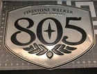 Vintage FIRESTONE WALKER 805 large metal tin sign 18 x 14" beer mancave #BREWERY
