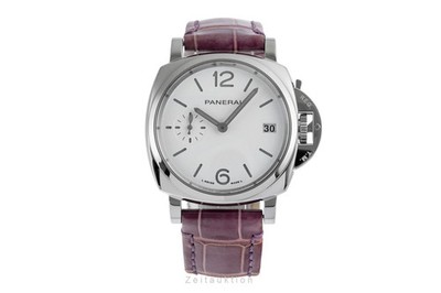 Panerai Luminor Due Luna Stahl Automatik Herrenuhr Ref. PAM01306 B&P 2021
