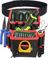 Multi Function Tool Pouch Wear Resistant Compact Bag With Screwdriver Set Gloves