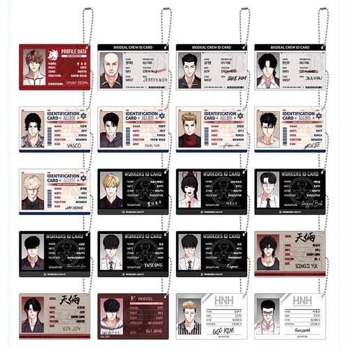 LOOKISM OFFICIAL MD GOODS PROFILE CARD ACRYLIC KEY RING [20 type] Korea Webtoon