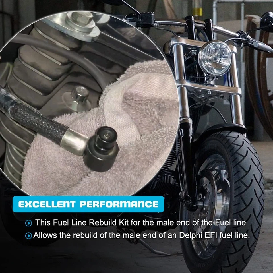 188474 MC600-5 Fuel Line Rebuild O-Ring Kit for Fuel Injected Harley-Davidsons - Image 4 of 4