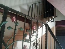 RINGHIERA FERRO BATTUTO Personalizzata . Cod . 045 . Detrazioni 50%