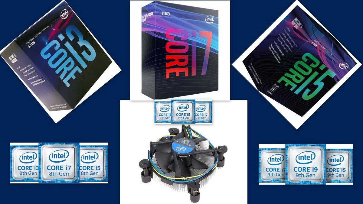 Intel LGA1151 CPU Fan with Heatsink for i7-8700T | 45 CFM | 2500
