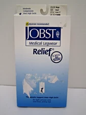 JOBST RELIEF 114806 COMPRESSION KNEE HIGH CT BEIGE 15-20mmHg SZ SMALL  New