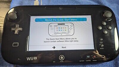 Black Nintendo Wii U Gamepad - GAMEPAD ONLY