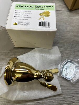 Kingston Brass BA1757PB Heritage Robe Hook Polished Brass 3-1/2 Inch
