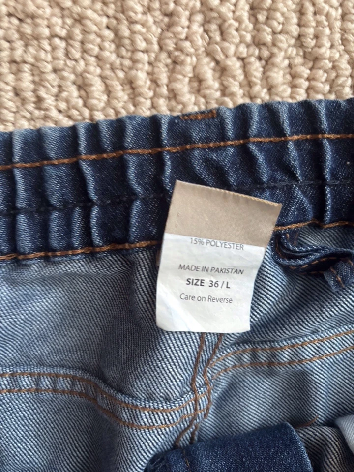 Haband Casual Joe 尺码 36/L 男式牛仔裤舒适弹力腰带 — 第 2/3 张图片