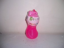 Munchkin Spill proof mighty grip flip straw sippy cup 12 M  Pink Box Pp