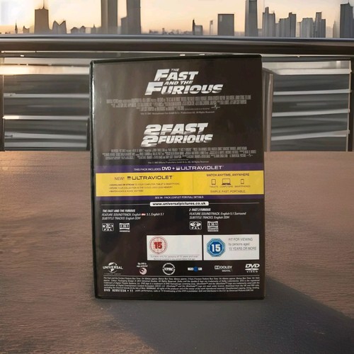The Fast And The Furious / 2 Fast 2 Furious (DVD, 2013) Discs & Cover, No Case. - Picture 2 of 6