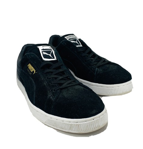 Puma Low Top Shoes Size 12 Black Suede 