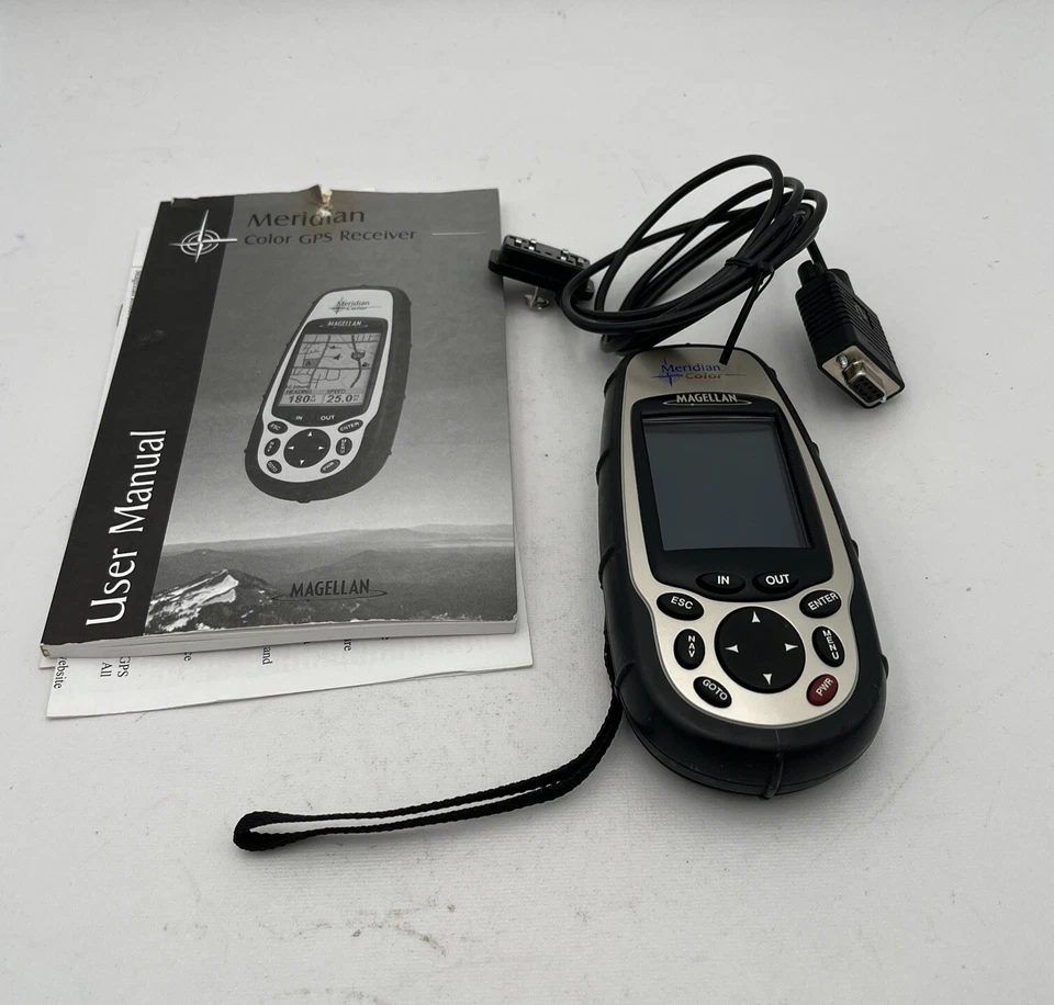 (1) Magellan Meridian GPS Receiver Color Traveler  Bundle With Manual/Cord Works - Image 2 of 4