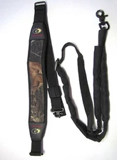 2 PADDED GUN SLINGS, CAMO MOSSY OAK + CLOSED NECK SLING