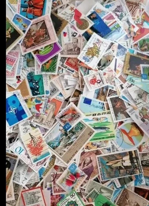 (Lot-Bulk) 1000 BRIEFMARKEN der WELT GROSS, MITTEL, KLEIN, FORMATE - Bild 2 von 4